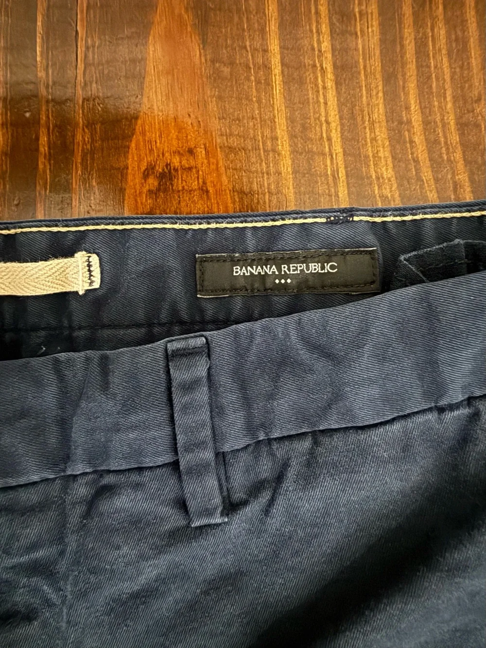 Banana Republic Dark Navy Slim Chinos
